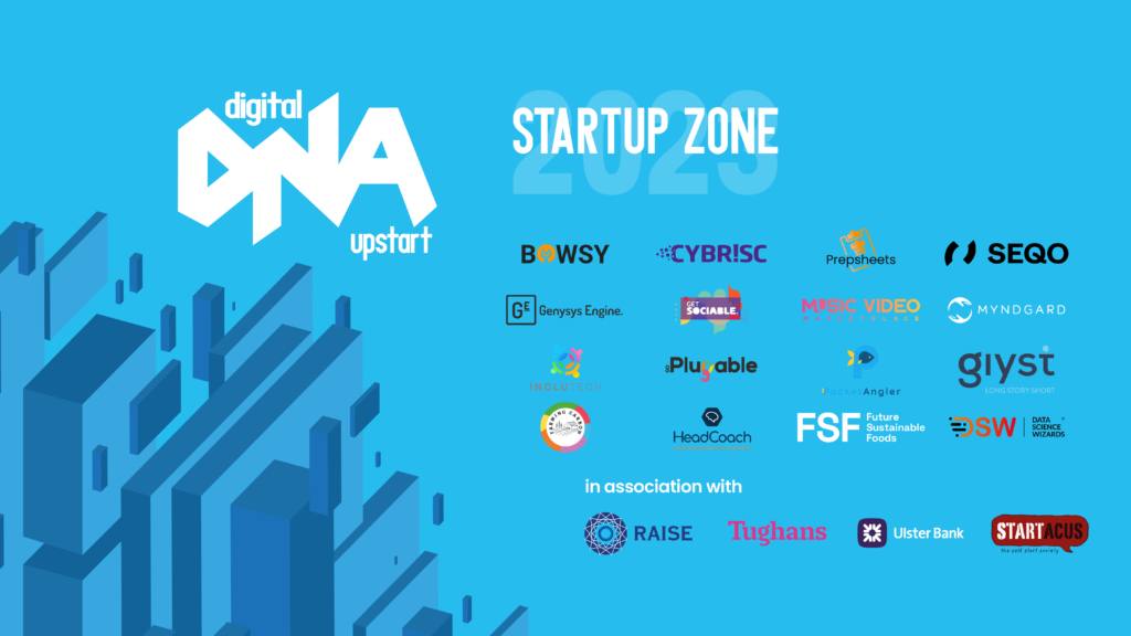 16 companies to showcase at the upStart Startup Zone at Digital DNA Belfast 2023